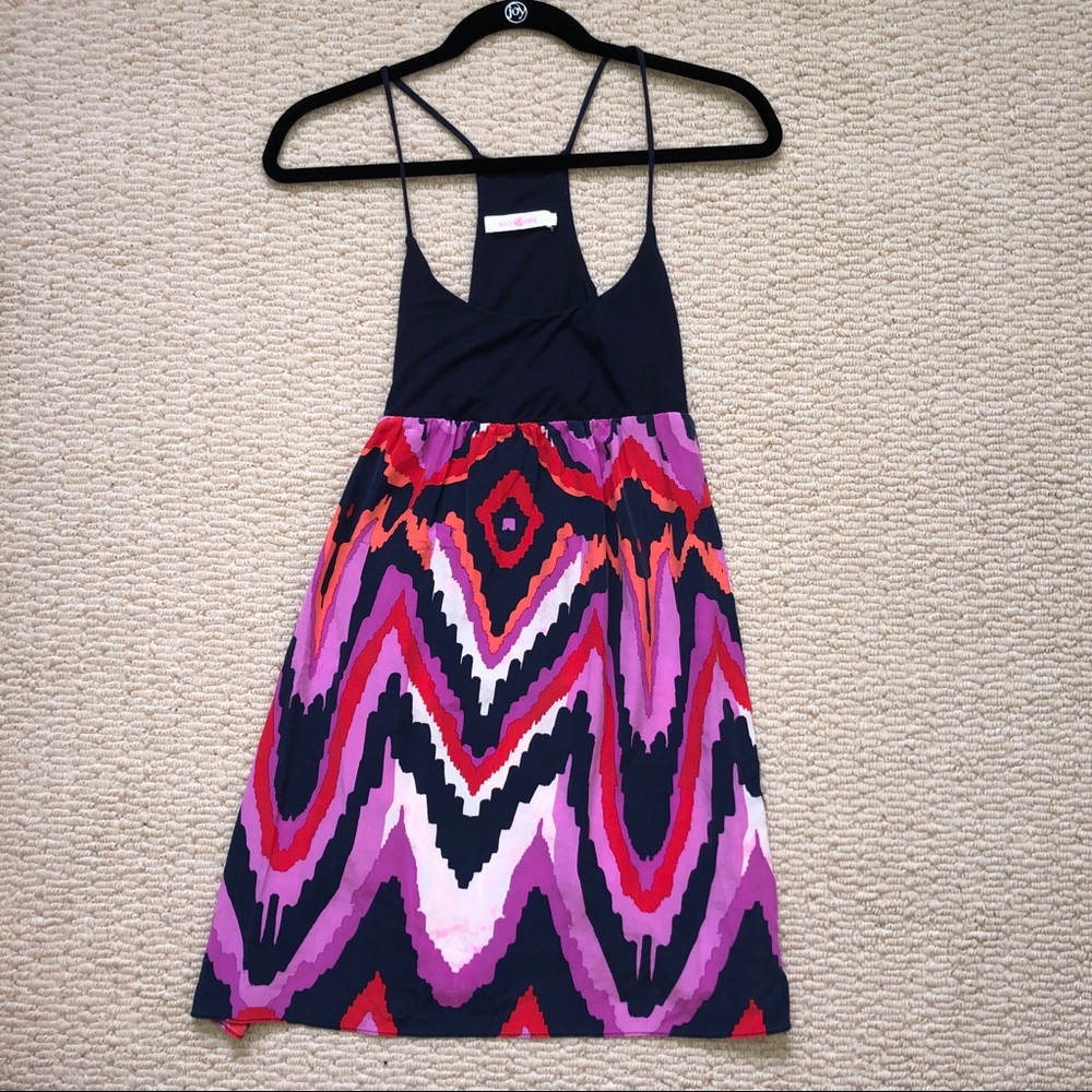 Jane James Shirred Trixie Dress Midnight Navy